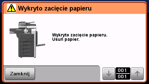 1 Usuwanie zablokowanego papieru i zablokowanych zszywek 1.