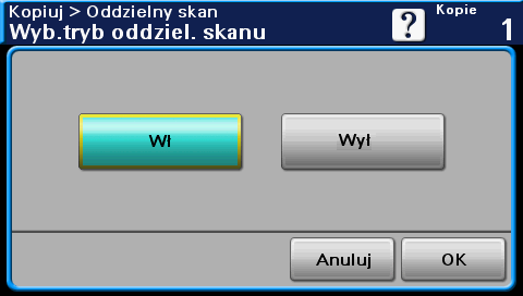 mogła zostać załadowana do ADF, dokument może być podzielony na kilka partii, które mogą być skanowane oddzielnie.