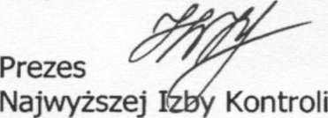 Misją Najwyższej Izby Kontroli jest dbałość o gospodarność i skuteczność w służbie publicznej dla Rzeczypospolitej Polskiej Wizją Najwyższej Izby Kontroli jest cieszący się powszechnym autorytetem