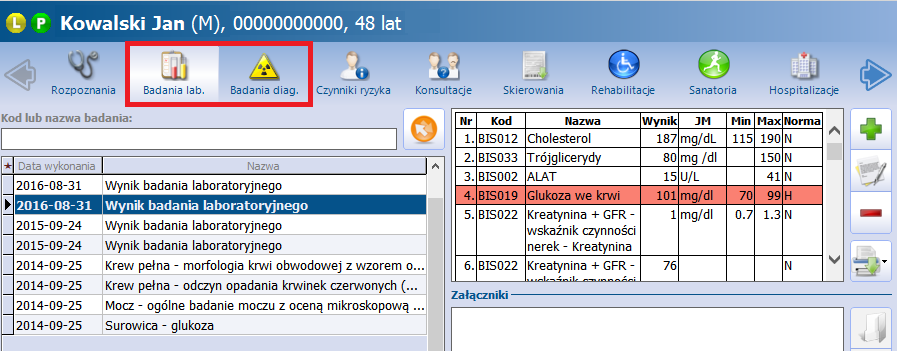 Ewidencja zleconych badań w mmedica Rozdział Ewidencja zleconych badań w mmedica 6 Ścieżka: Rejestracja > pacjent > Dane medyczne Ewidencja > Deklaracje > Zestawienie wykonanych badań POZ Pobrane