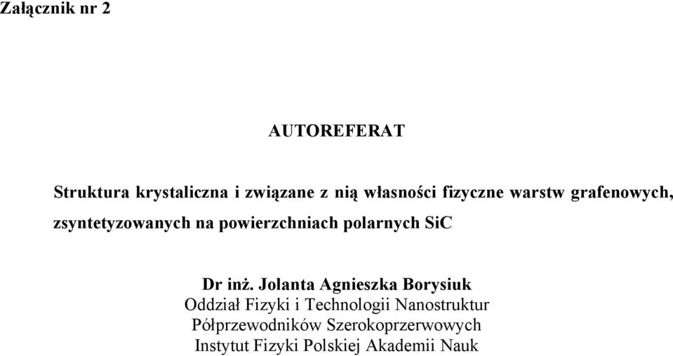 SiC Dr inż.