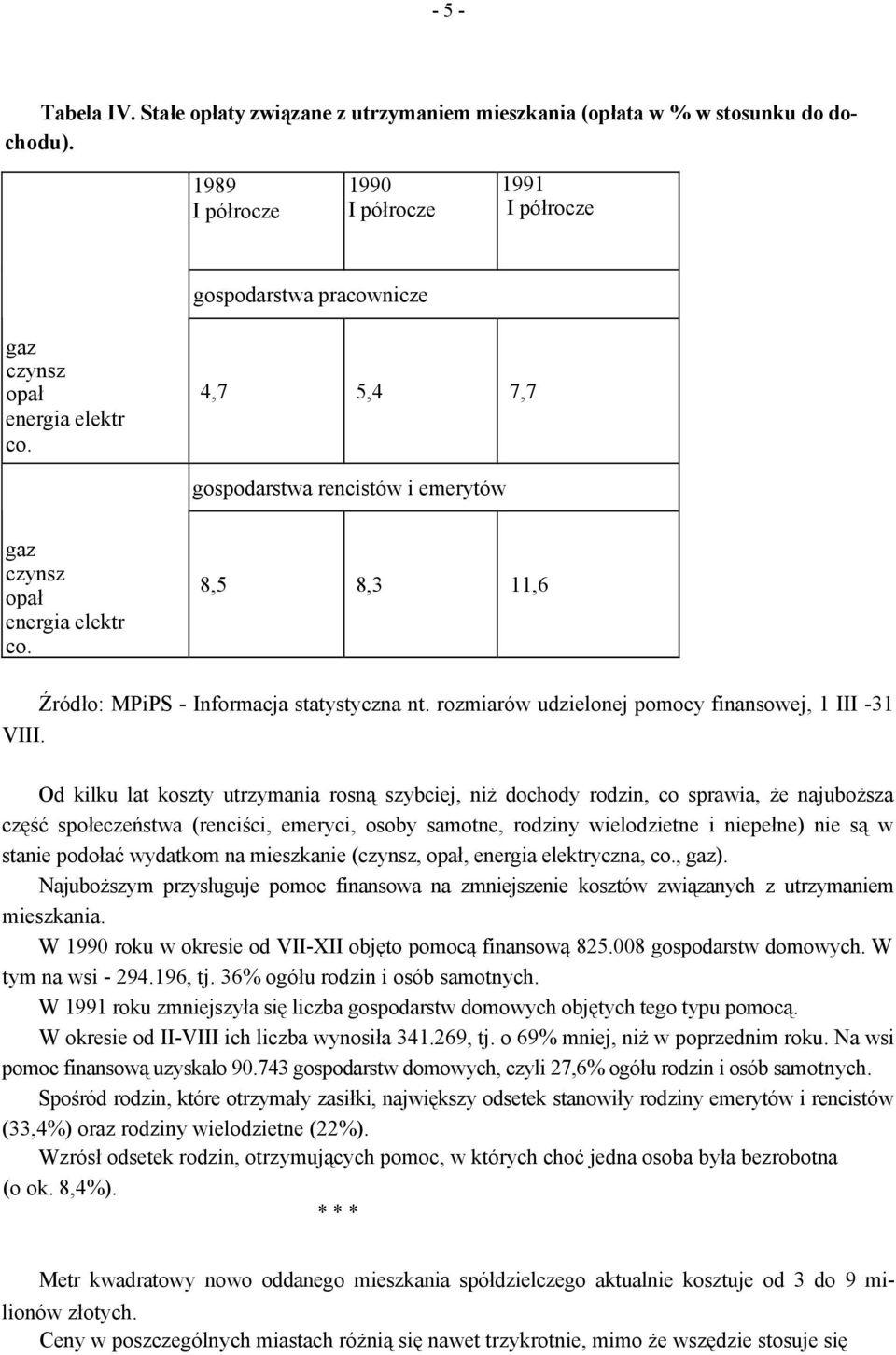 8,5 8,3 11,6 VIII. Źródło: MPiPS - Informacja statystyczna nt.