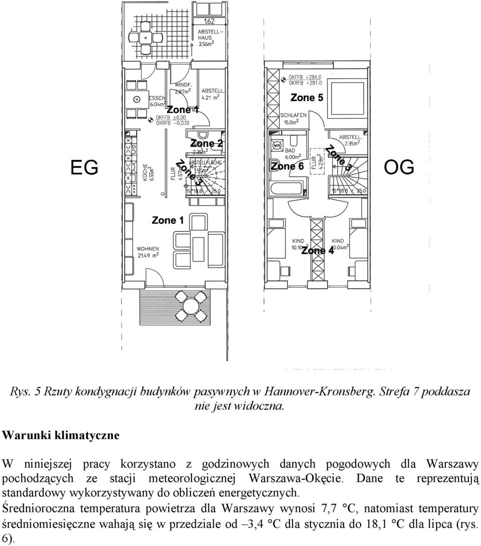 meteorologicznej Warszawa-Okęcie. Dane te reprezentują standardowy wykorzystywany do obliczeń energetycznych.