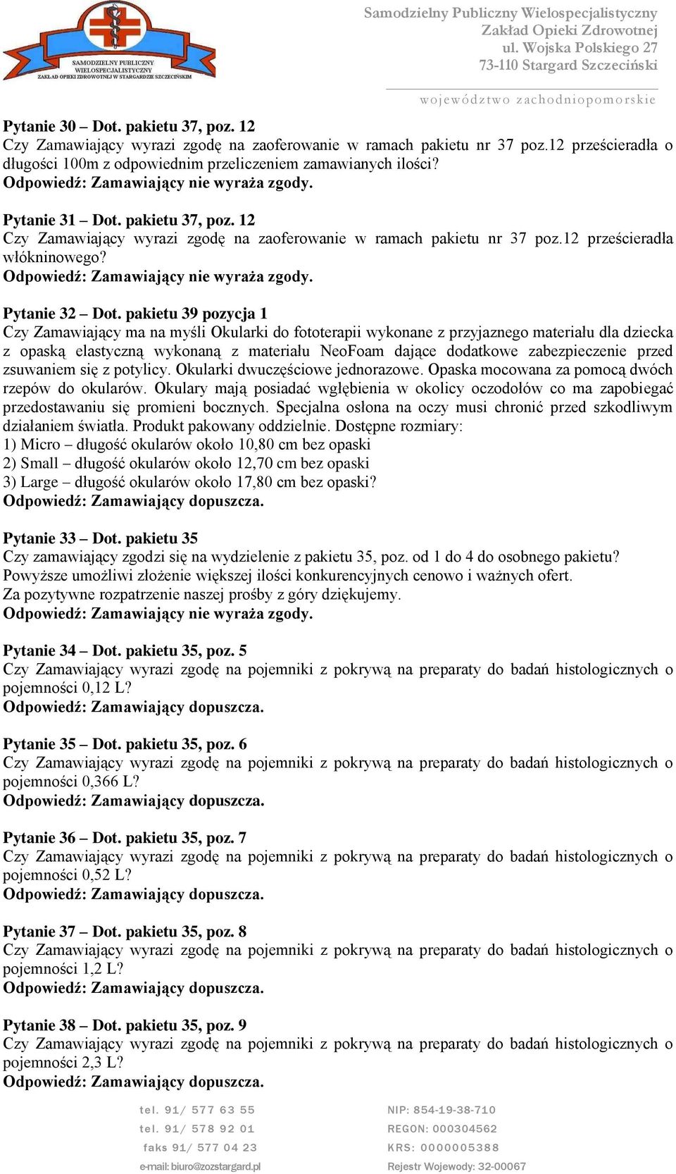 12 prześcieradła włókninowego? Pytanie 32 Dot.