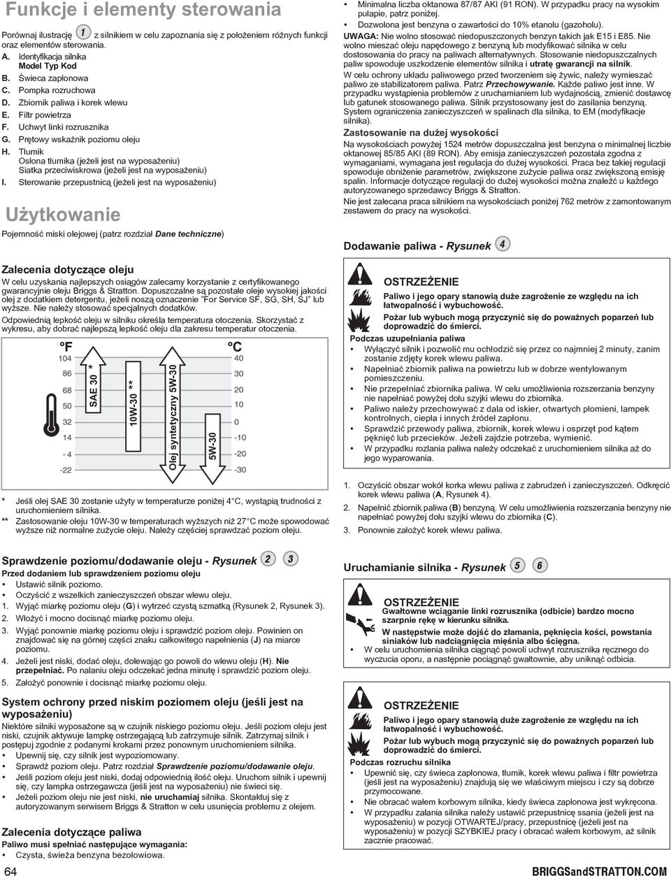 T³umik Os³ona t³umika (je eli jest na wyposa eniu) Siatka przeciwiskrowa (je eli jest na wyposa eniu) I.