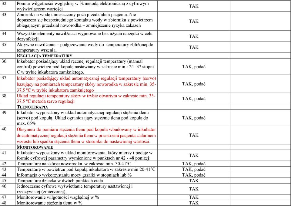 celu dezynfekcji. 35 Aktywne nawilżanie podgrzewanie wody do temperatury zbliżonej do temperatury wrzenia.