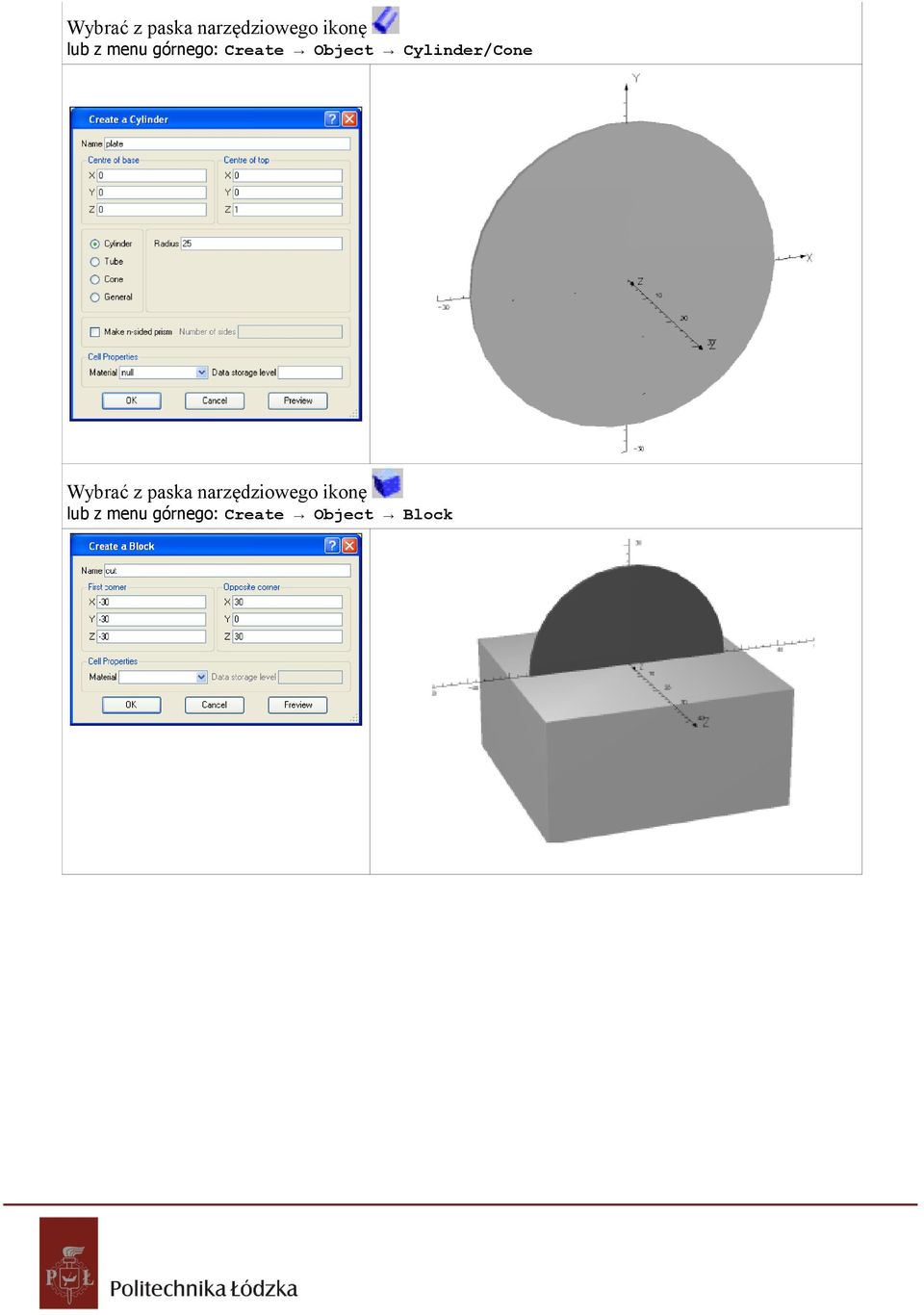 Cylinder/Cone   Block
