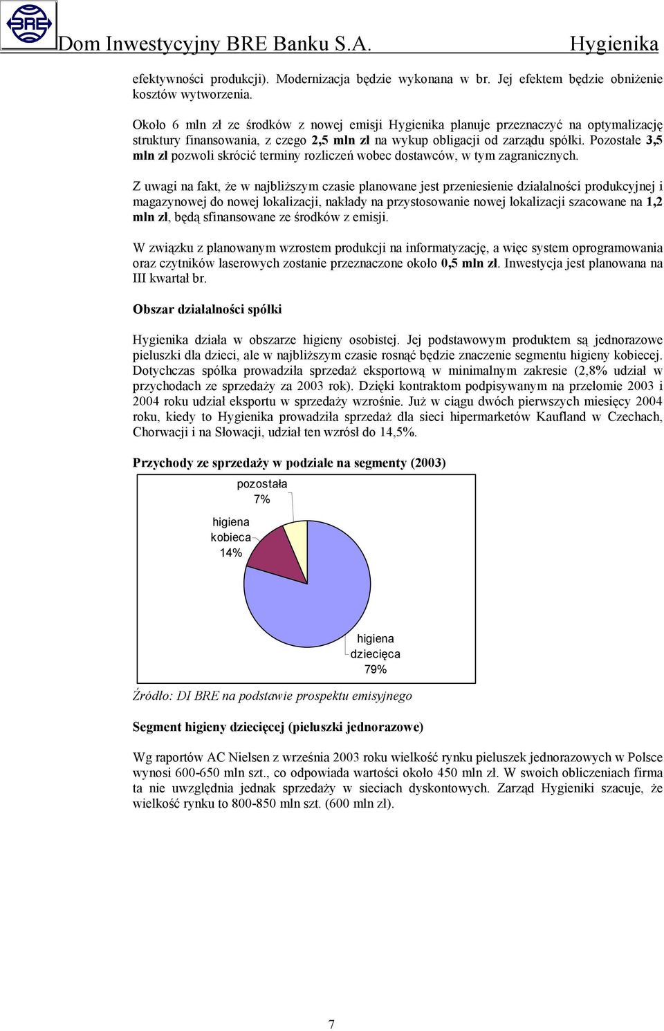 Pozostałe 3,5 mln zł pozwoli skrócić terminy rozliczeń wobec dostawców, w tym zagranicznych.