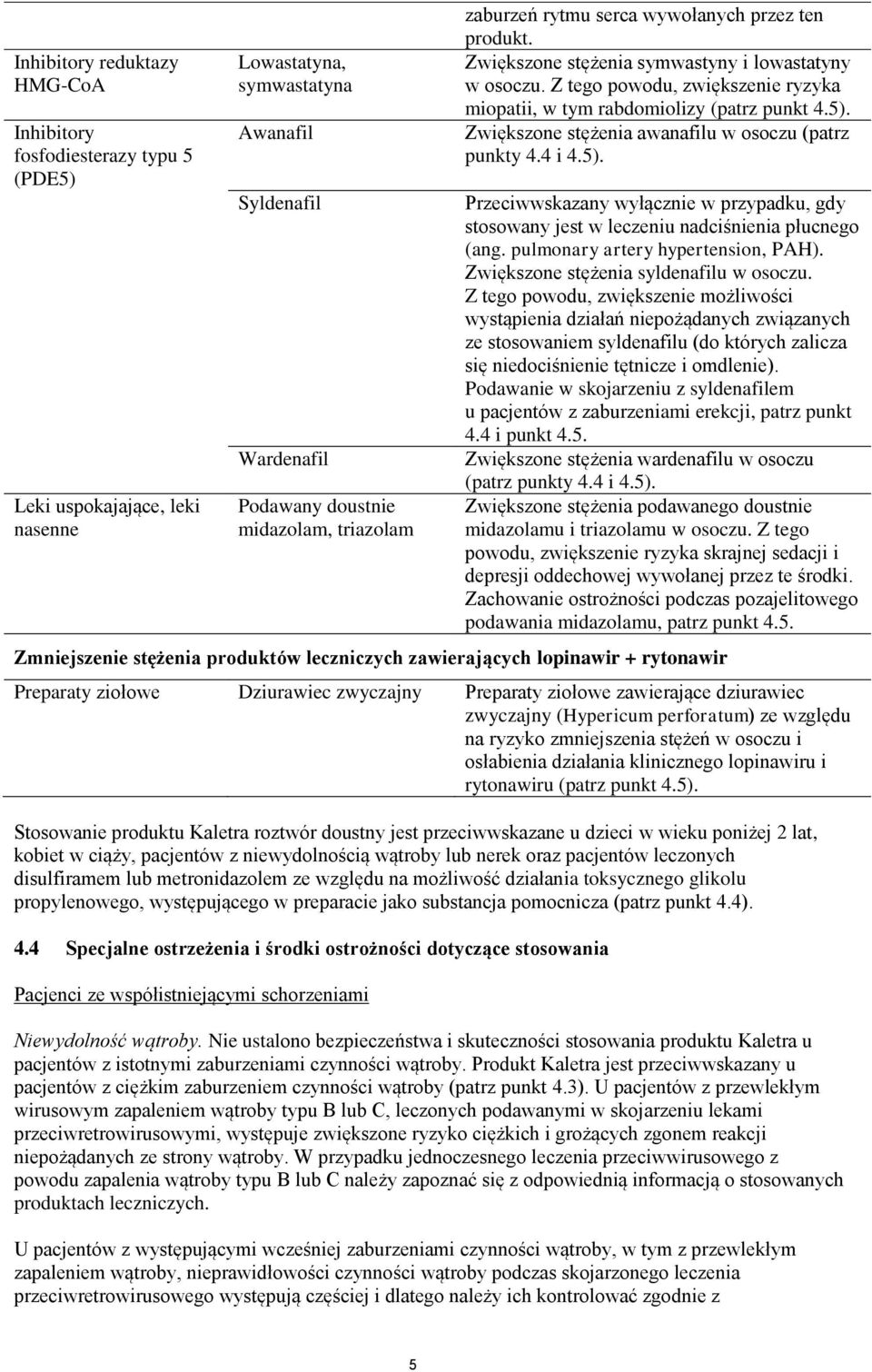 Zwiększone stężenia awanafilu w osoczu (patrz punkty 4.4 i 4.5). Przeciwwskazany wyłącznie w przypadku, gdy stosowany jest w leczeniu nadciśnienia płucnego (ang. pulmonary artery hypertension, PAH).