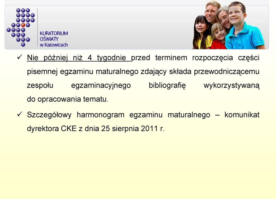 egzaminacyjnego bibliografię wykorzystywaną do opracowania tematu.