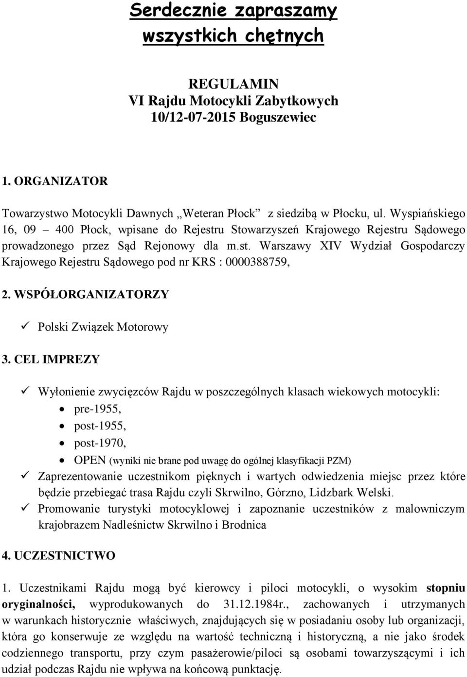 WSPÓŁORGANIZATORZY Polski Związek Motorowy 3.