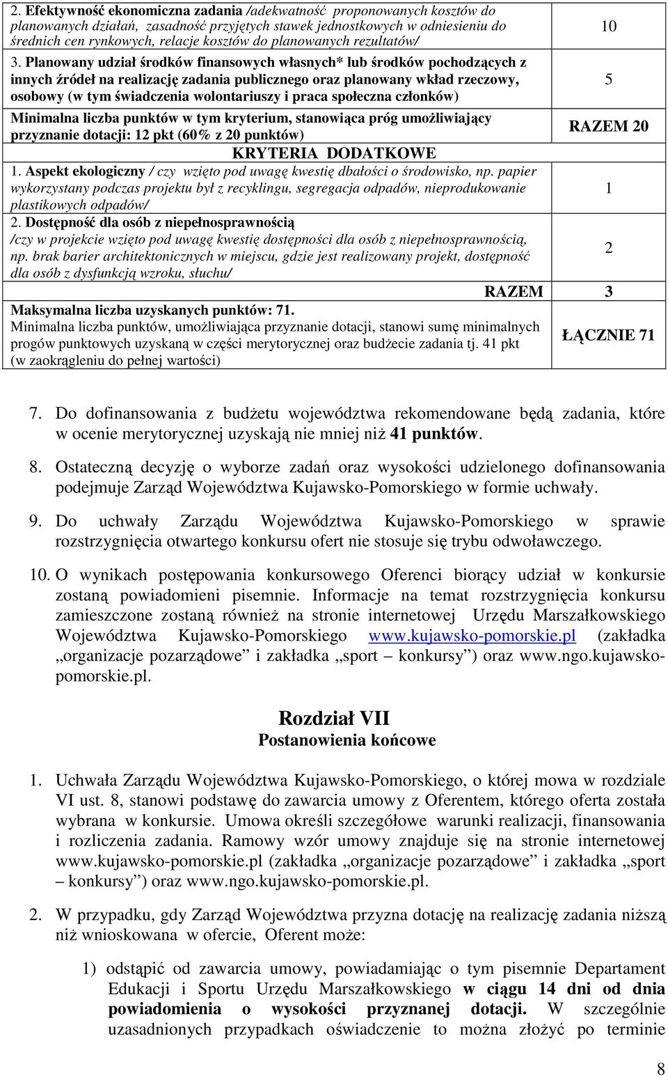 Planowany udział środków finansowych własnych* lub środków pochodzących z innych źródeł na realizację zadania publicznego oraz planowany wkład rzeczowy, osobowy (w tym świadczenia wolontariuszy i