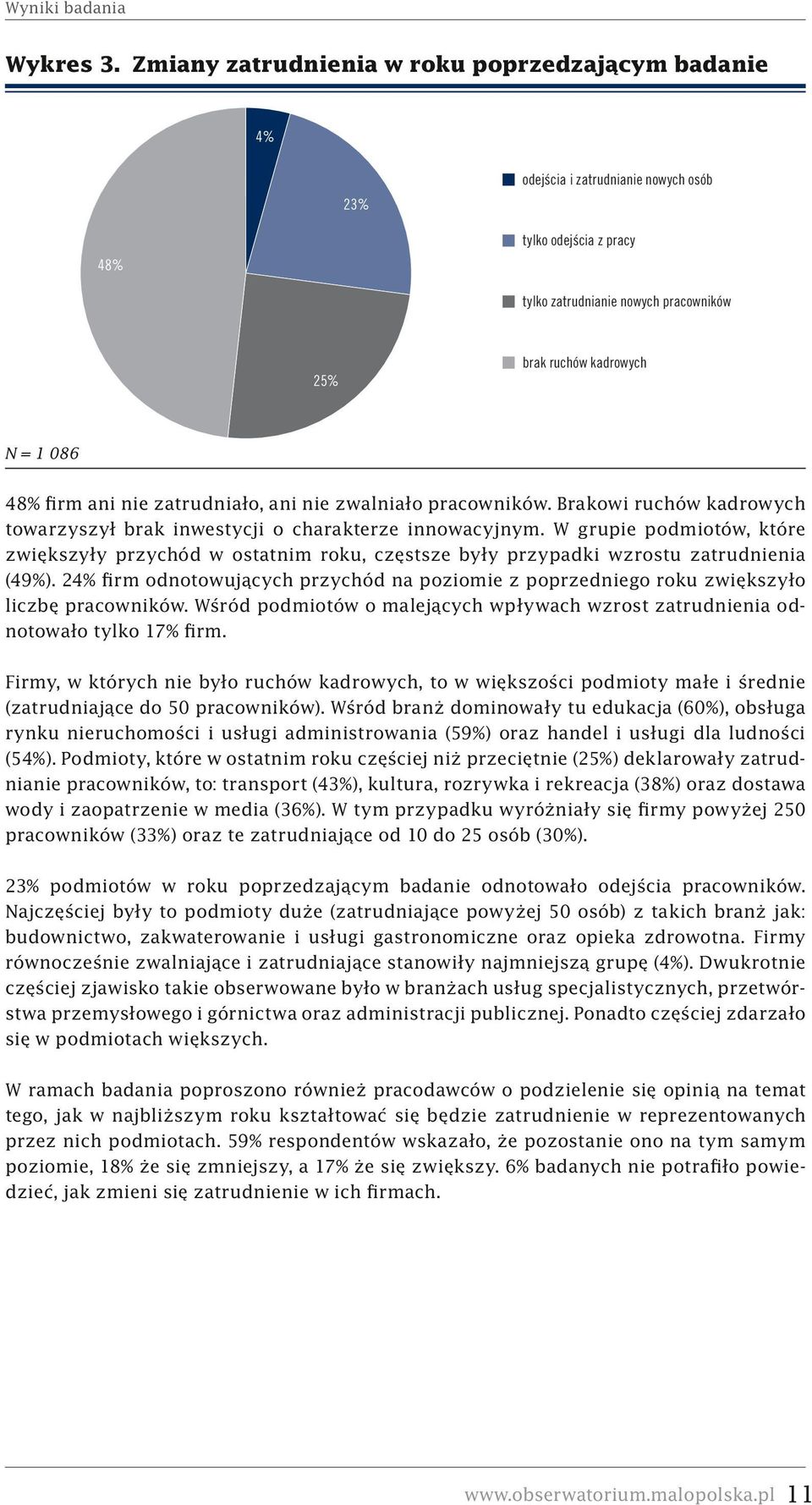 firm ani nie zatrudniało, ani nie zwalniało pracowników. Brakowi ruchów kadrowych towarzyszył brak inwestycji o charakterze innowacyjnym.