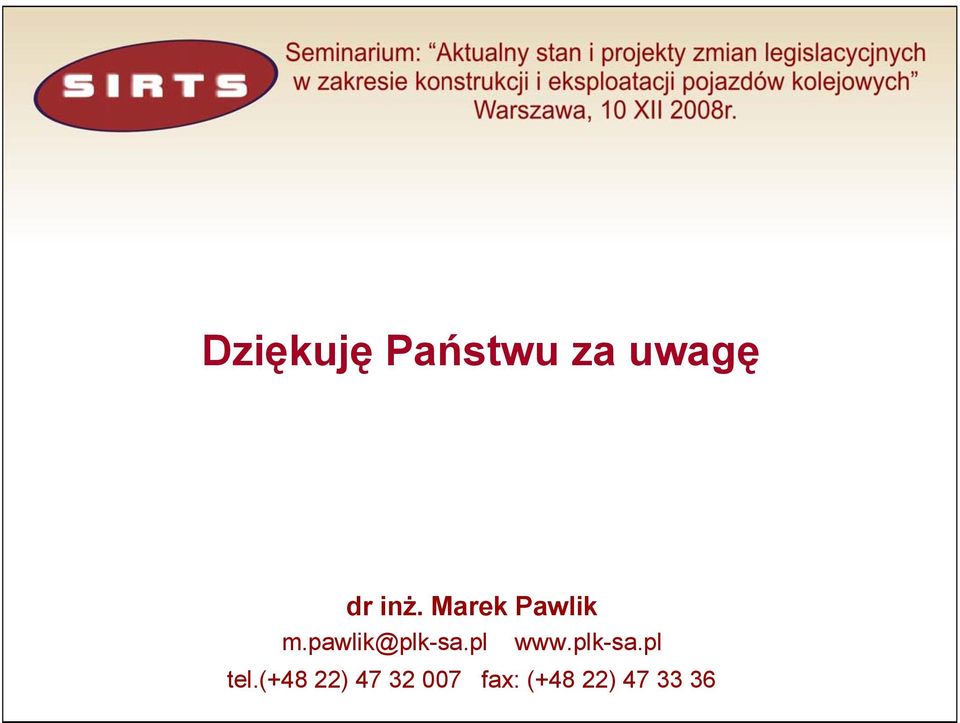 pawlik@plk-sa.pl www.plk-sa.pl tel.