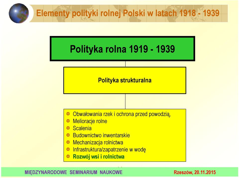 powodzią, Melioracje rolne Scalenia Budownictwo inwentarskie