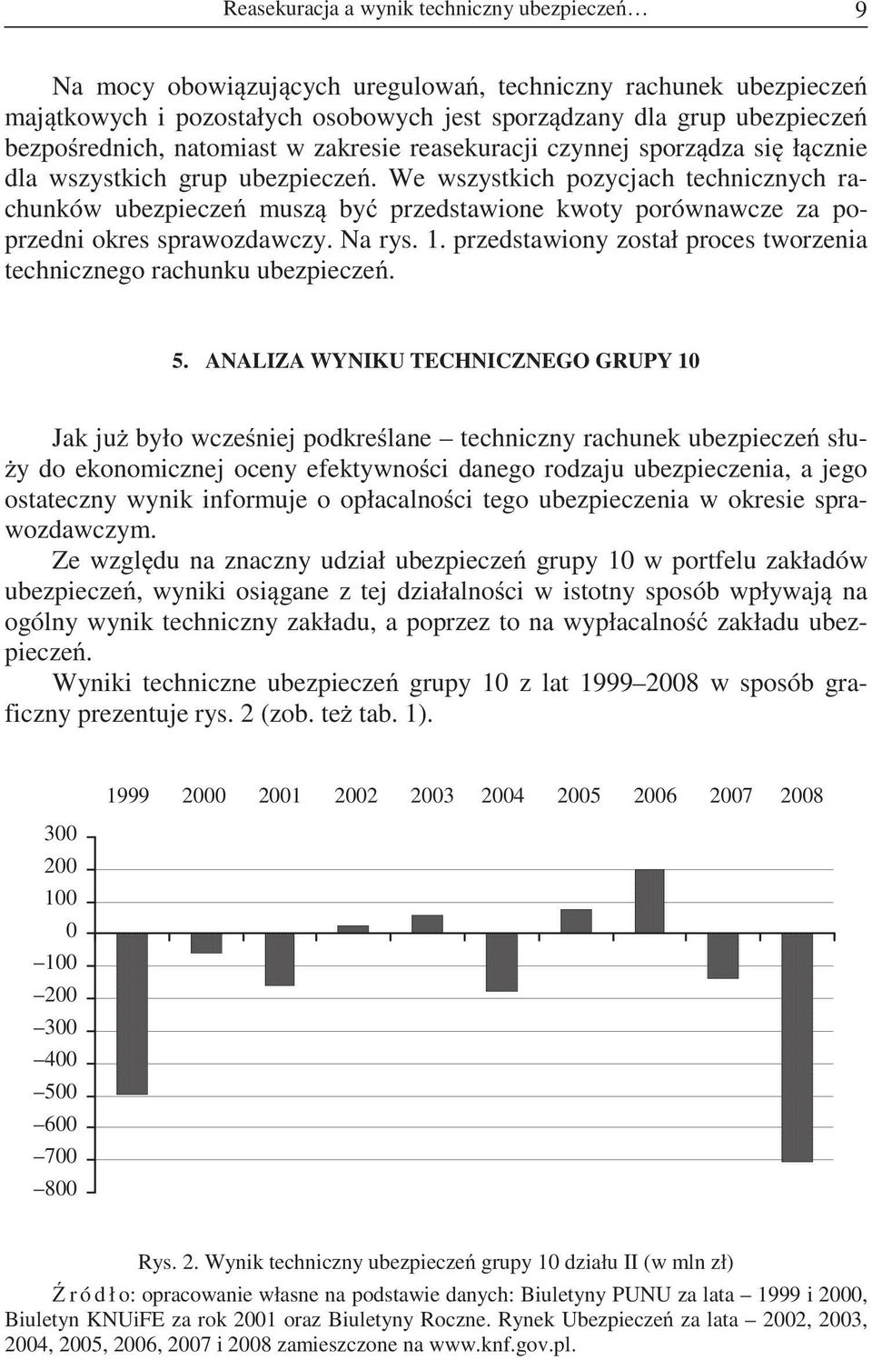 We wszystkich pozycjach technicznych rachunków ubezpiecze musz by przedstawione kwoty porównawcze za poprzedni okres sprawozdawczy. Na rys. 1.