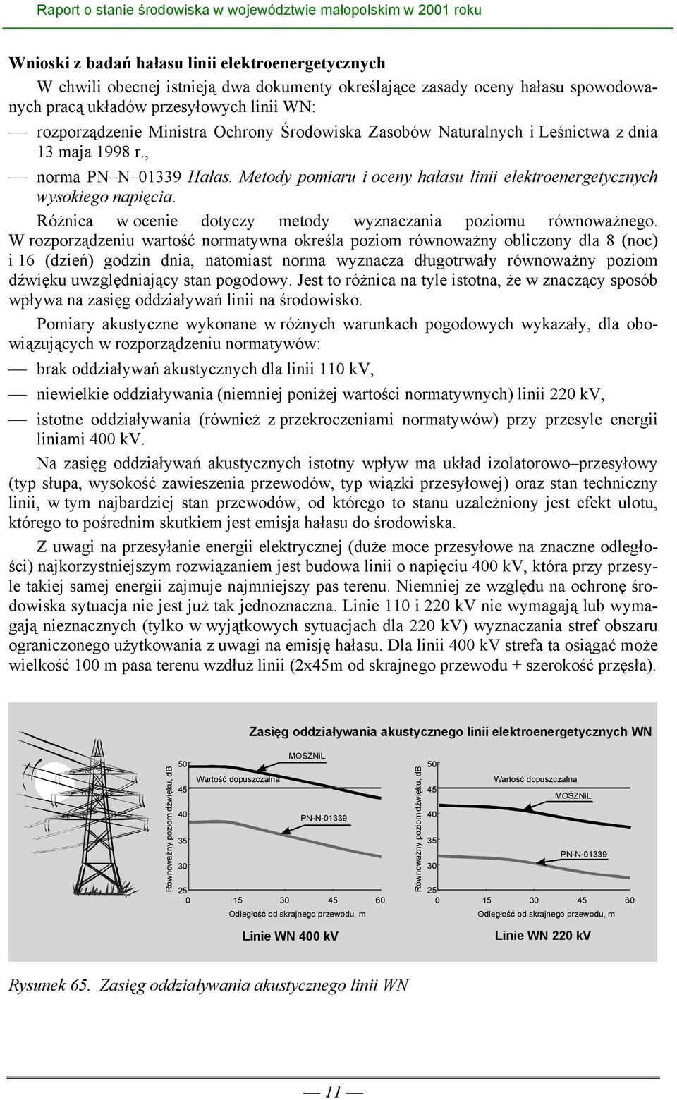 Różnica w ocenie dotyczy metody wyznaczania poziomu równoważnego.