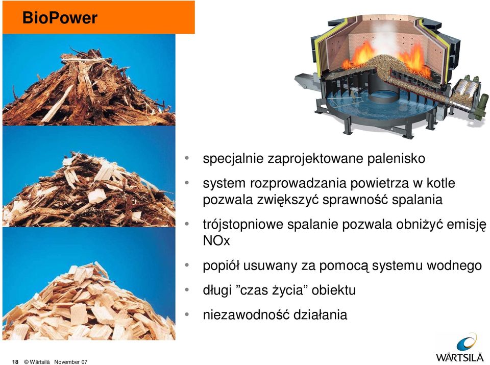 spalanie pozwala obni emisj NOx popió usuwany za pomoc systemu