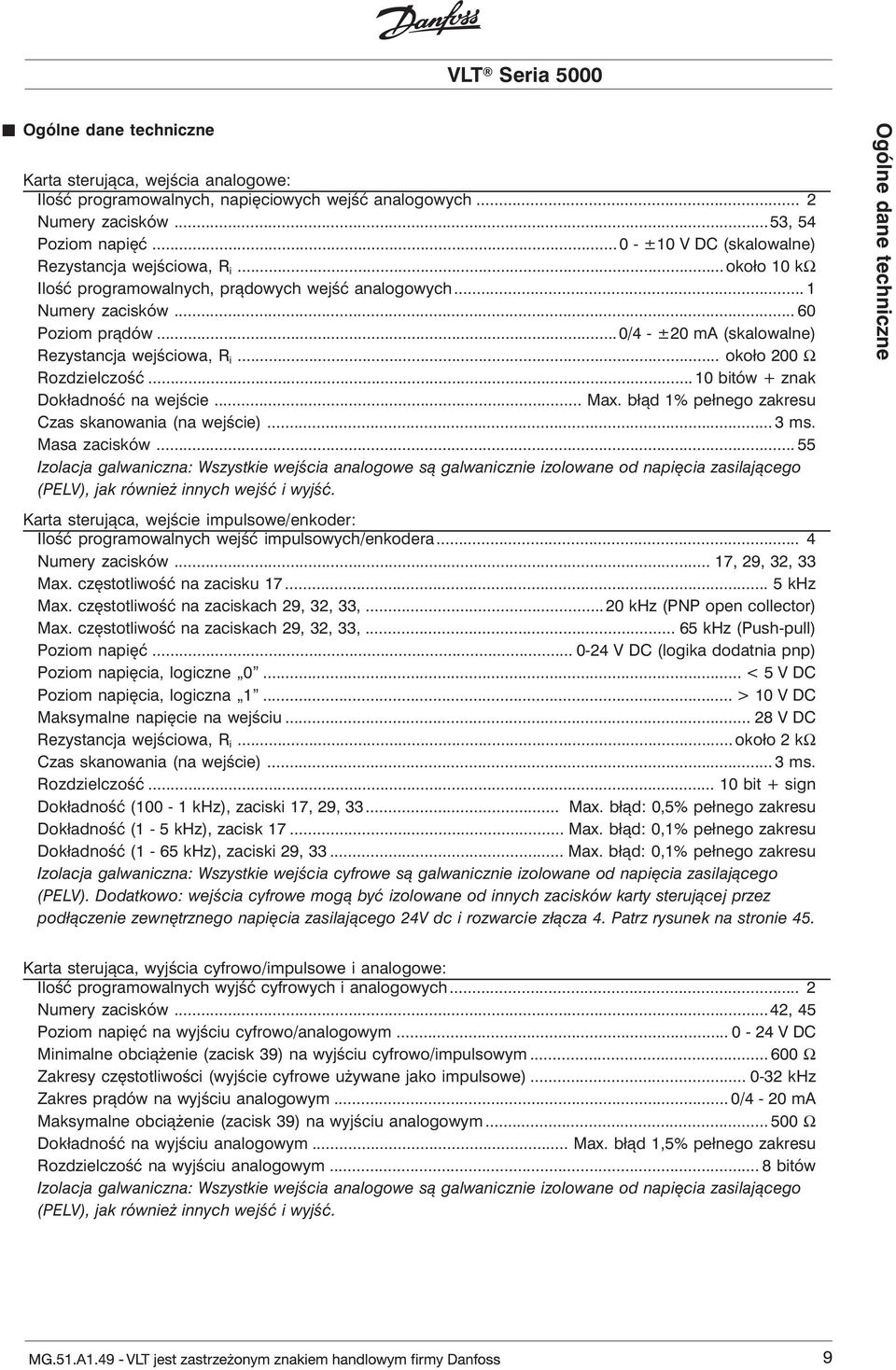 ..0/4 - ±20 ma (skalowalne) Rezystancja wejściowa, R i... około 200 Ω Rozdzielczość... 10 bitów + znak Dokładność na wejście... Max. błąd 1% pełnego zakresu Czas skanowania (na wejście)... 3 ms.