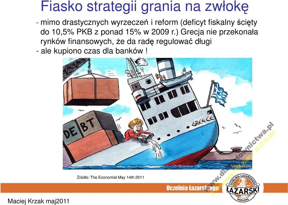 ) Grecja nie przekonała rynków finansowych, że da radę regulować