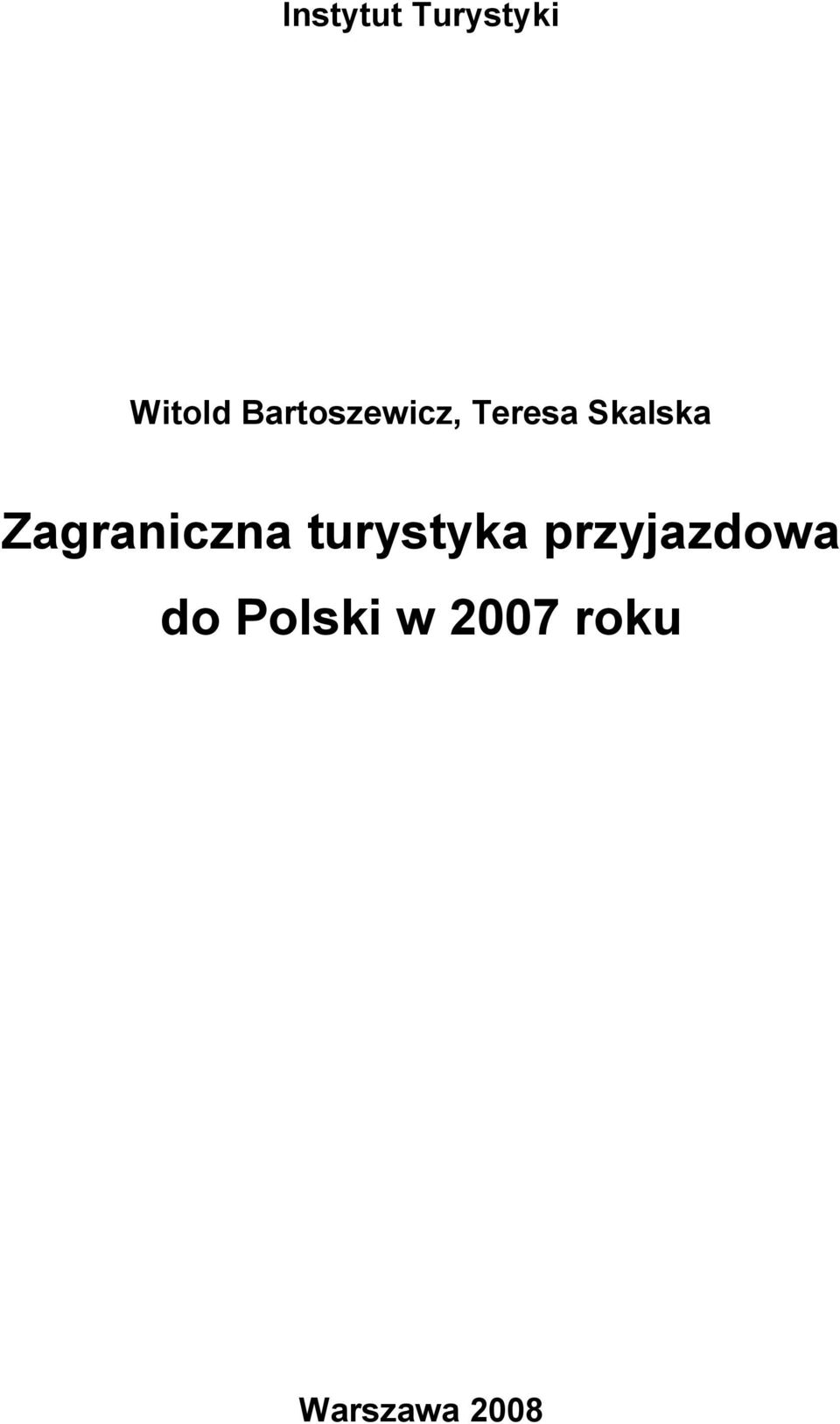 Zagraniczna turystyka