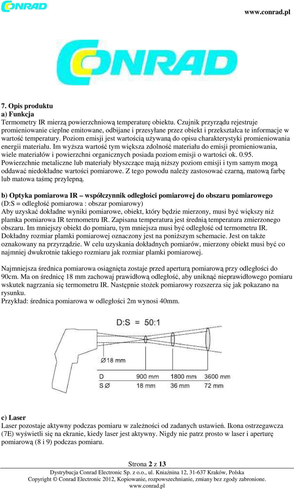 Poziom emisji jest wartością używaną do opisu charakterystyki promieniowania energii materiału.