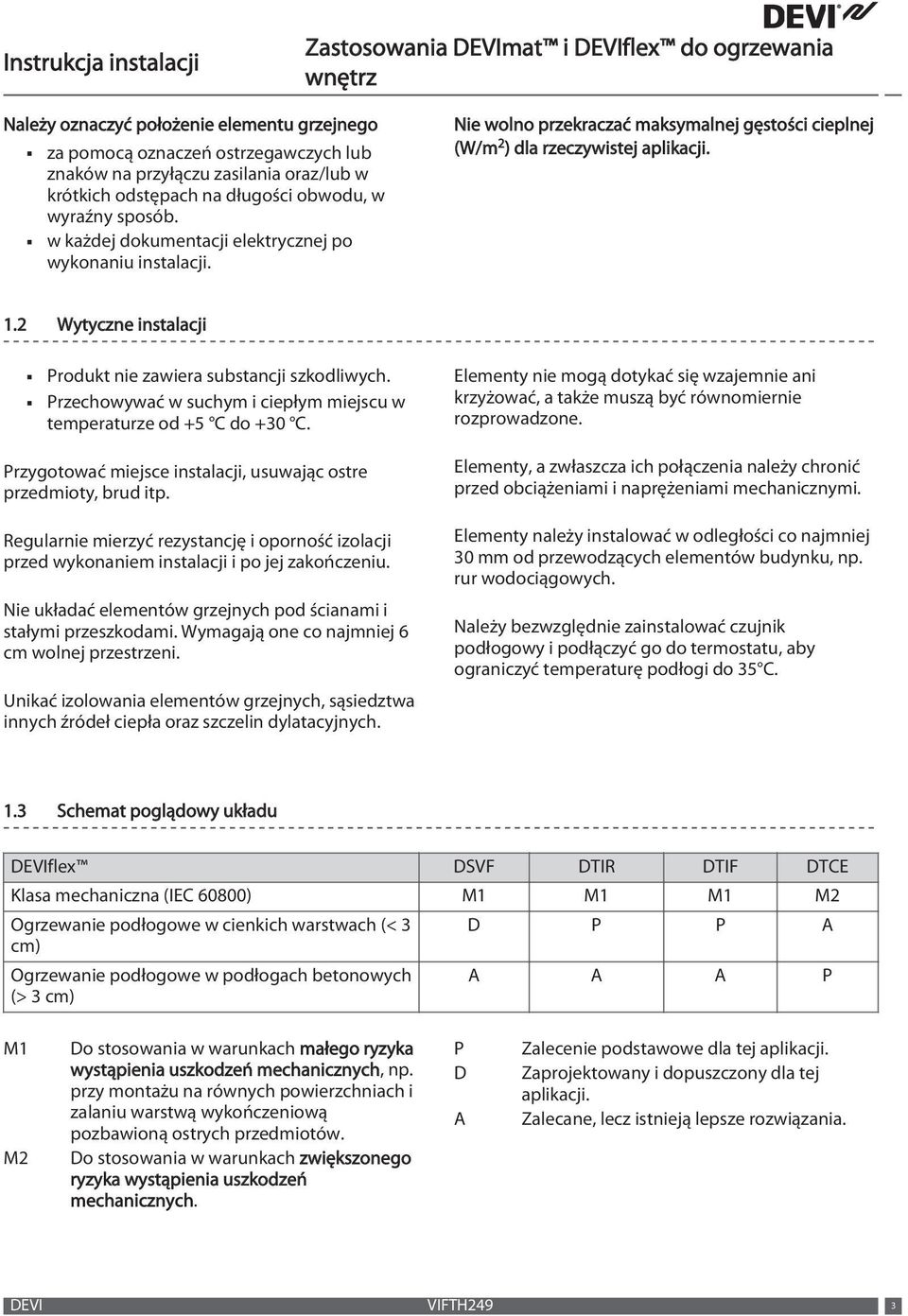 2 Wytyczne instalacji Produkt nie zawiera substancji szkodliwych. Przechowywać w suchym i ciepłym miejscu w temperaturze od +5 C do +30 C.