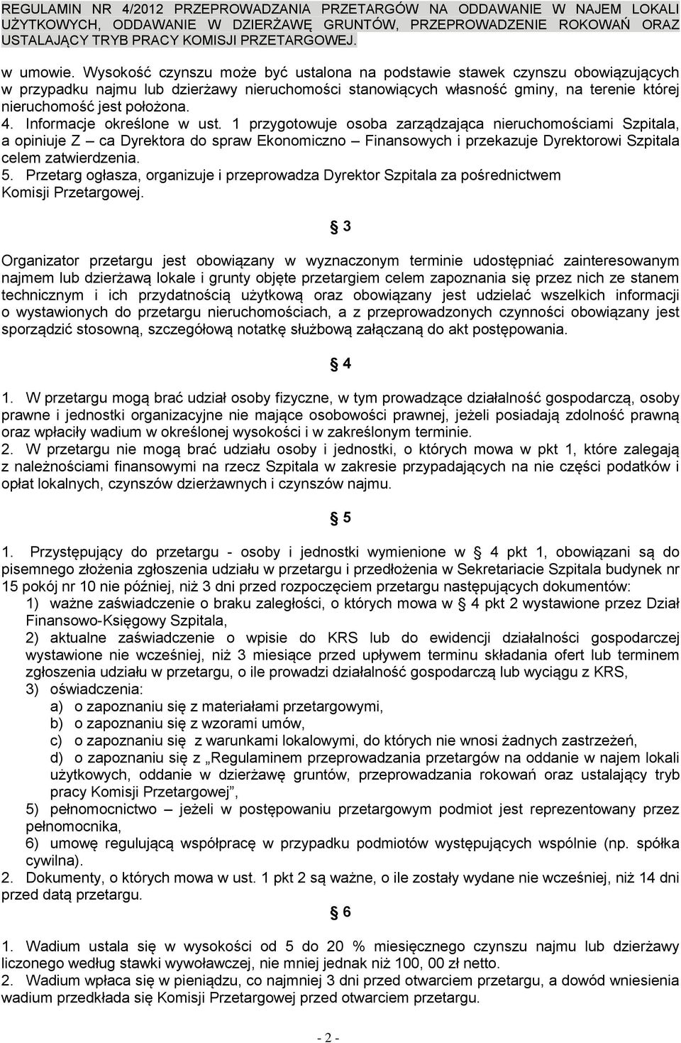 4. Informacje określone w ust.