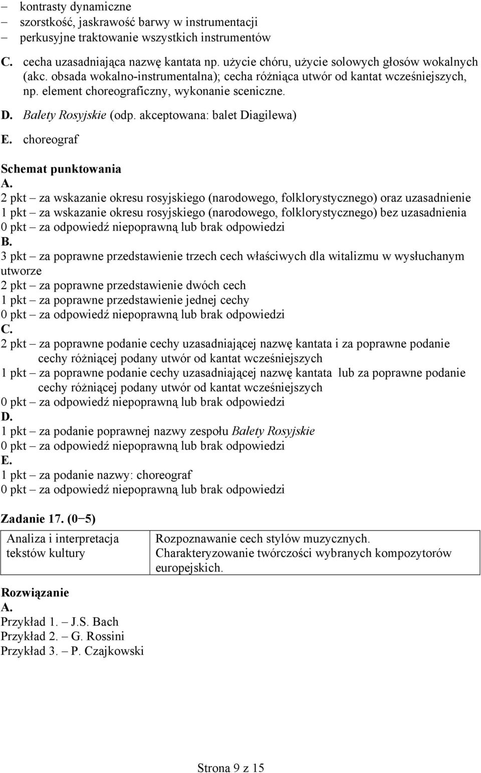 Balety Rosyjskie (odp. akceptowana: balet Diagilewa) E.