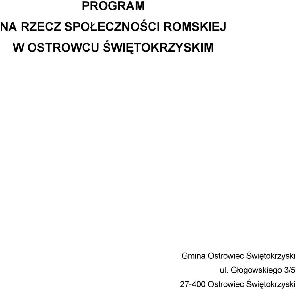 Gmina Ostrowiec Świętokrzyski ul.