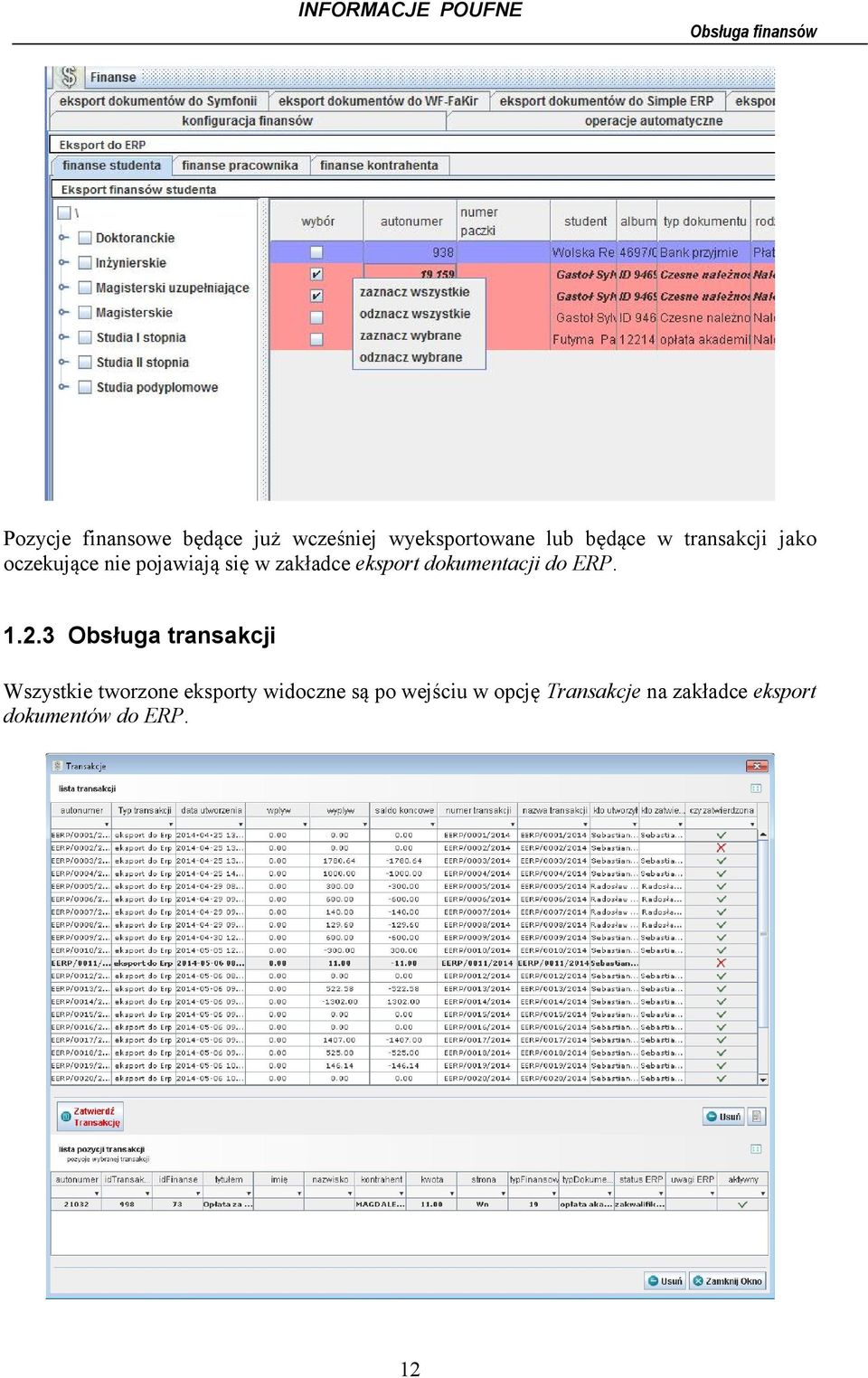 dokumentacji do ERP. 1.2.