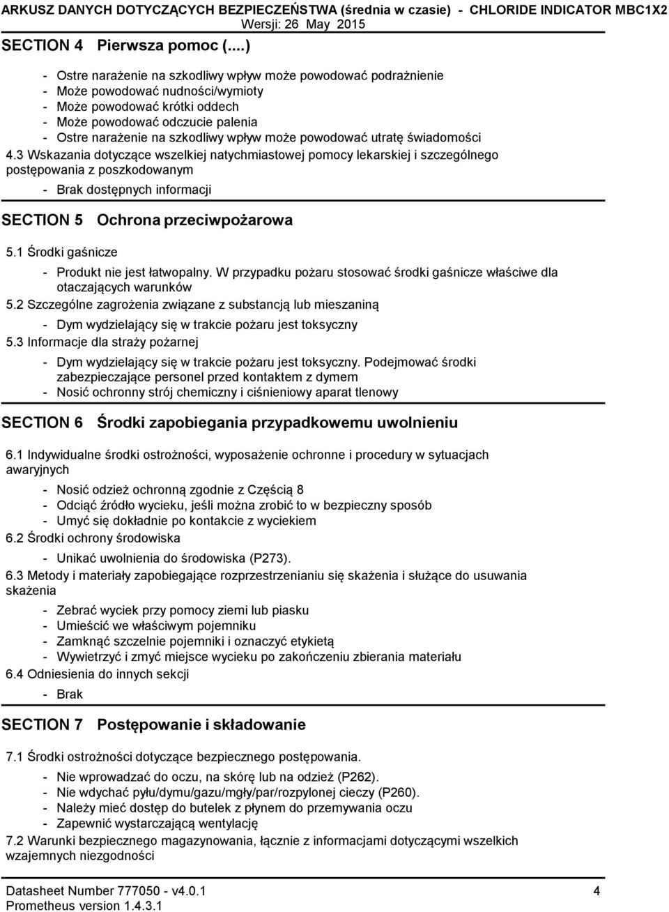 powodować utratę świadomości 4.