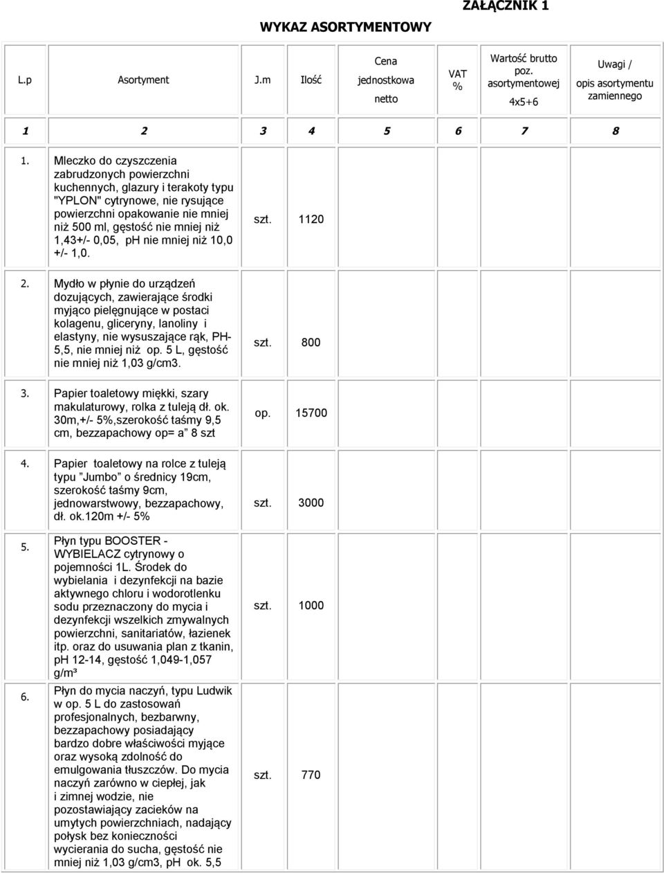 nie mniej niż 10,0 +/- 1,0. 2.