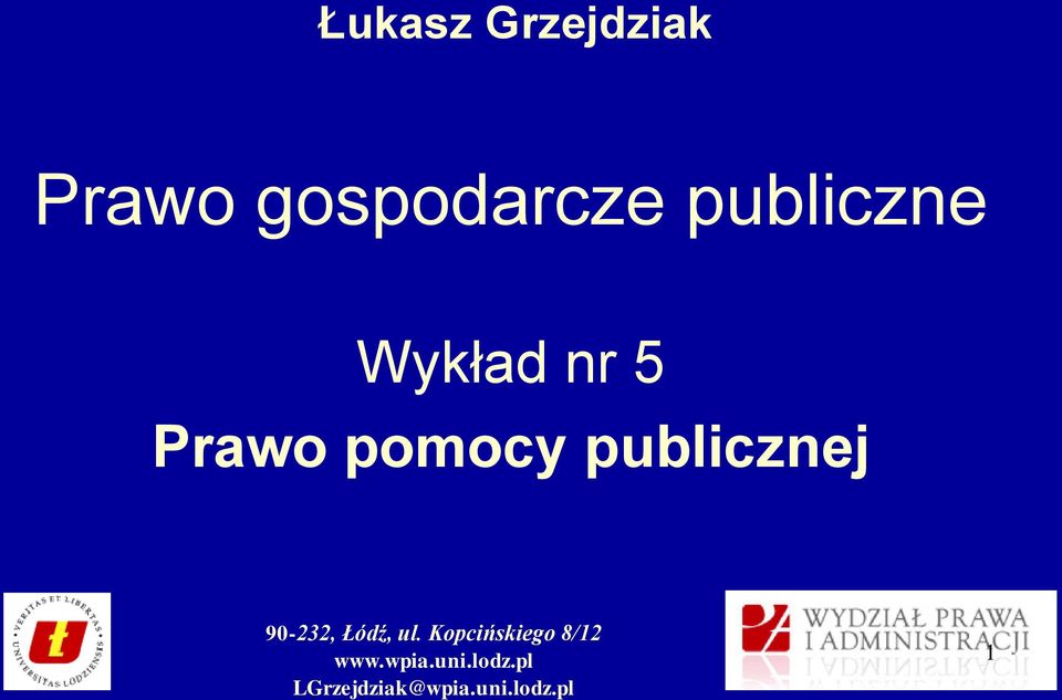 publiczne Wykład nr