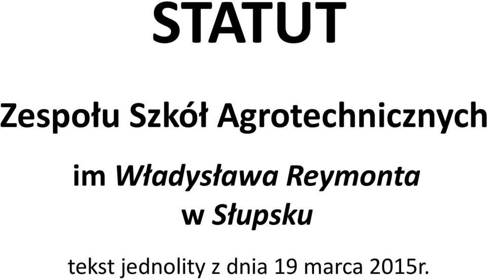 Władysława Reymonta w