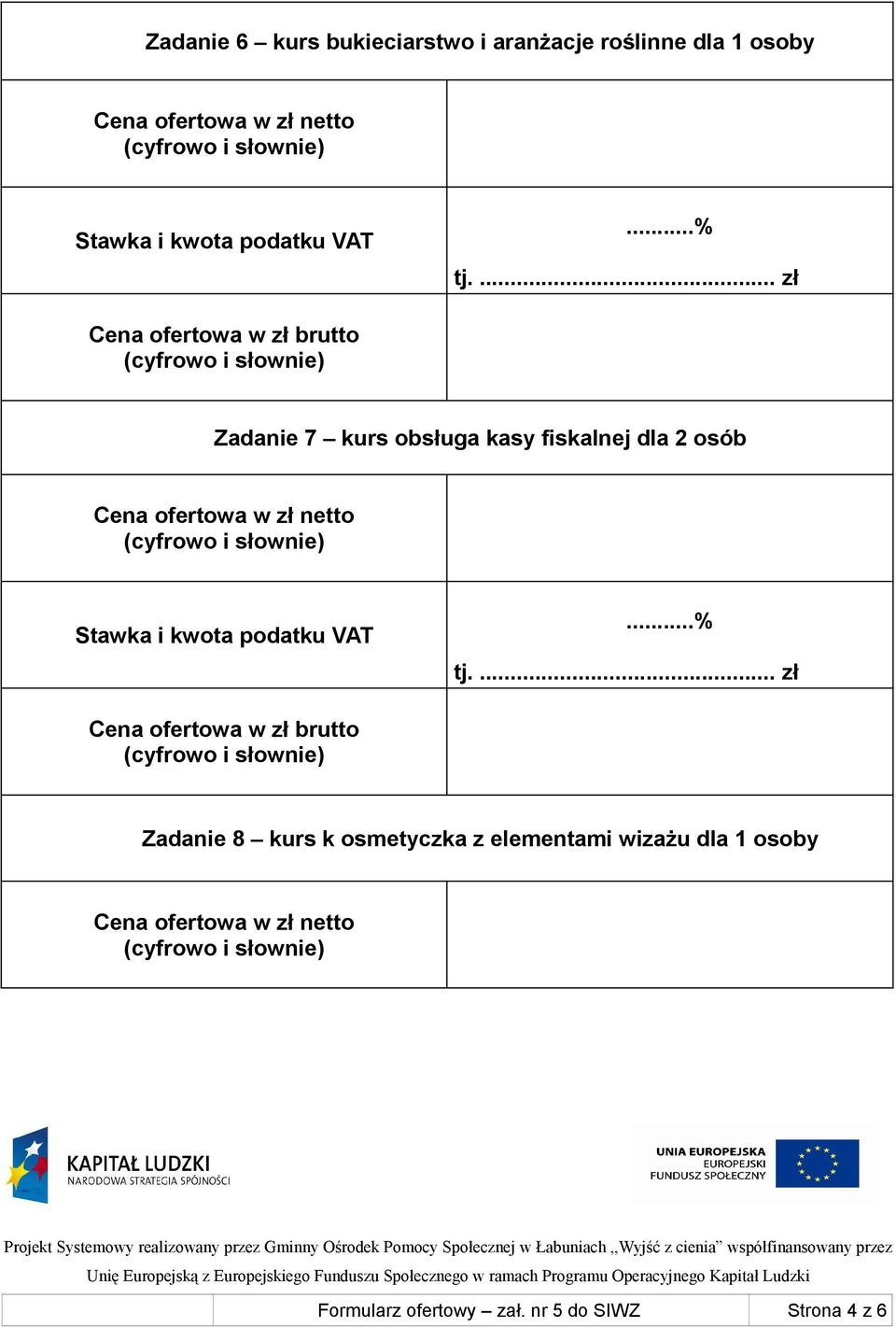 osób Zadanie 8 kurs k osmetyczka z elementami wizażu