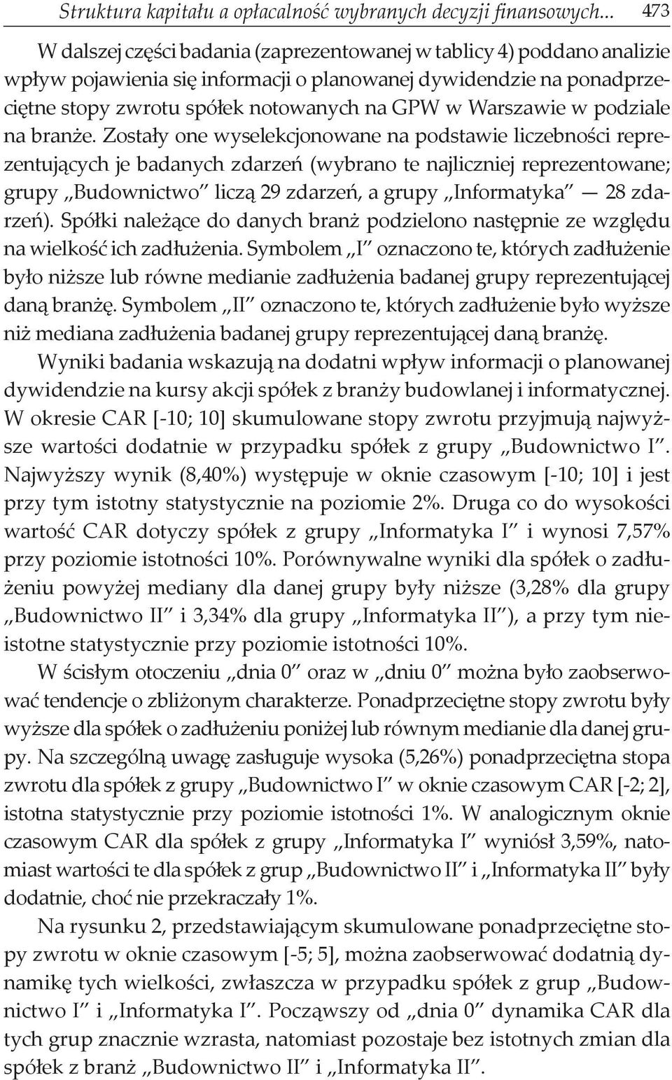 Warszawie w podziale na branże.