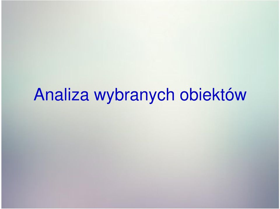 obiektów