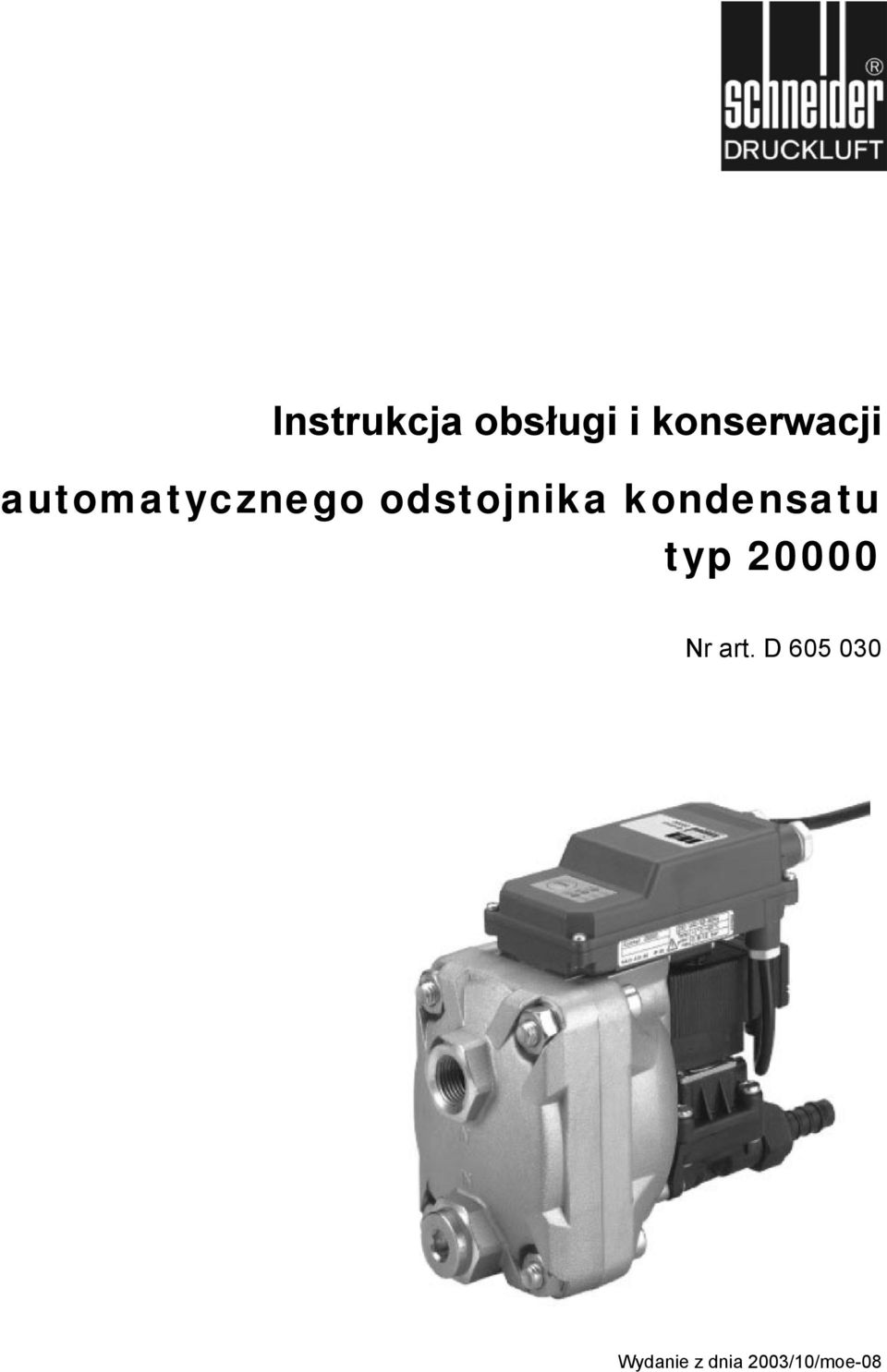 odstojnika kondensatu typ 20000