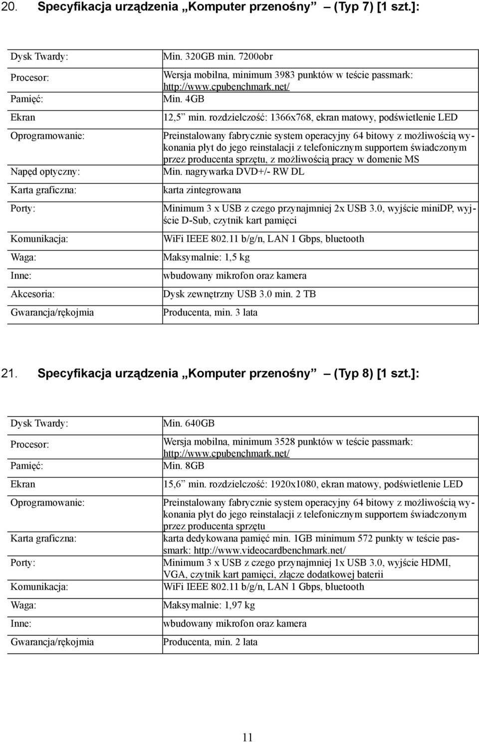 rozdzielczość: 1366x768, ekran matowy, podświetlenie LED Preinstalowany fabrycznie system operacyjny 64 bitowy z możliwością wykonania płyt do jego reinstalacji z telefonicznym supportem świadczonym