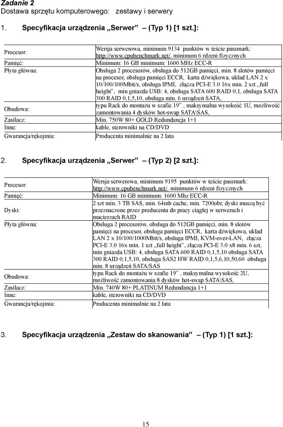 8 slotów pamięci na procesor, obsługa pamięci ECCR, karta dźwiękowa, układ LAN 2 x 10/100/100Mbit/s, obsługa IPMI, złącza PCI-E 3.0 16x min.