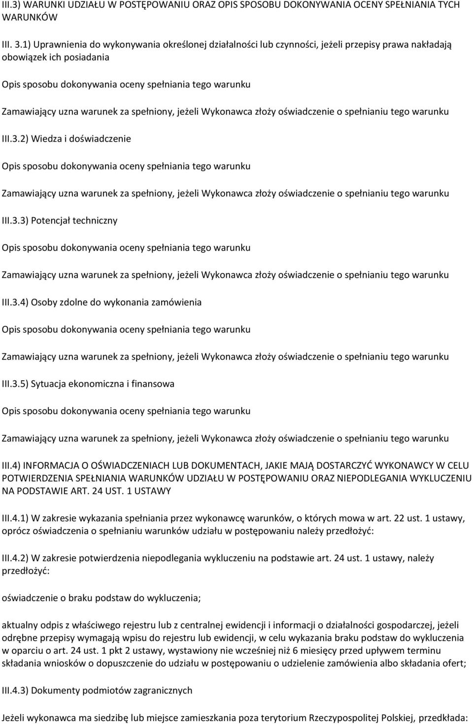 3.5) Sytuacja ekonomiczna i finansowa III.