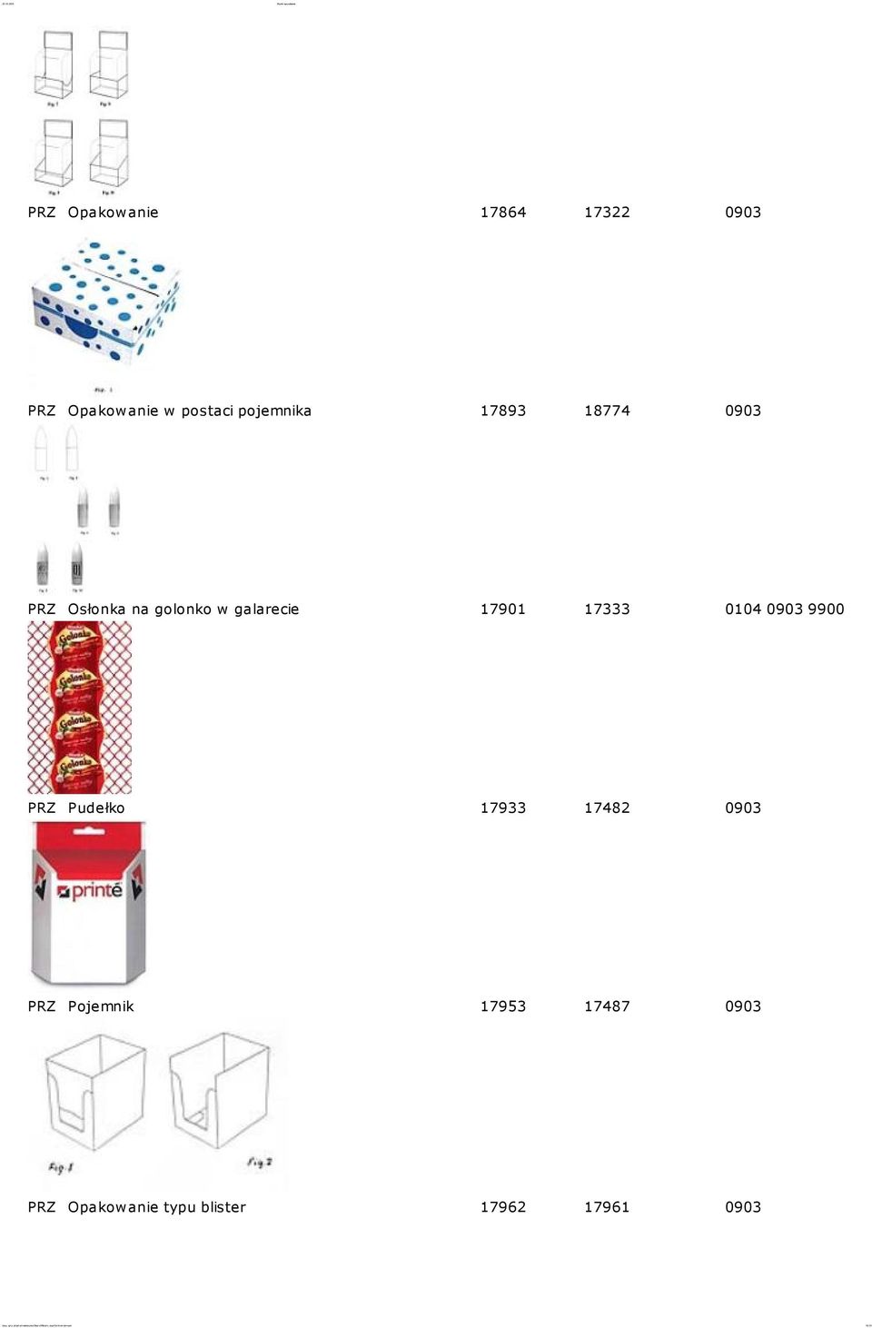 17901 17333 0104 0903 9900 PRZ Pudełko 17933 17482 0903 PRZ