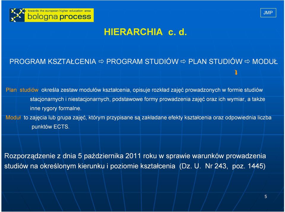 formie studiów stacjonarnych i niestacjonarnych, podstawowe formy prowadzenia zajęć oraz ich wymiar, a także inne rygory formalne.