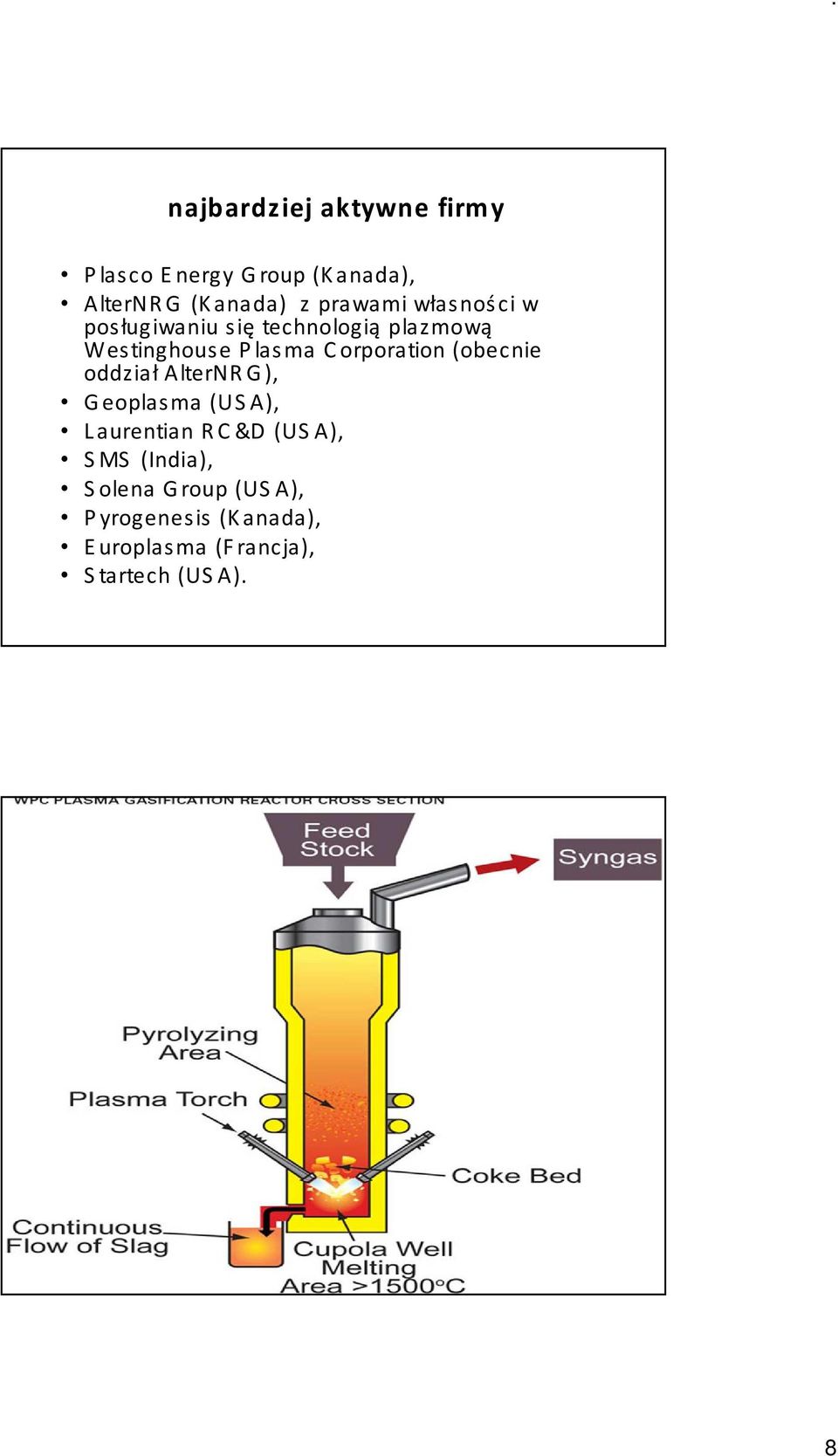 (obecnie oddziałalternrg), G eoplasma (US A), Laurentian RC&D (USA), SMS (India),