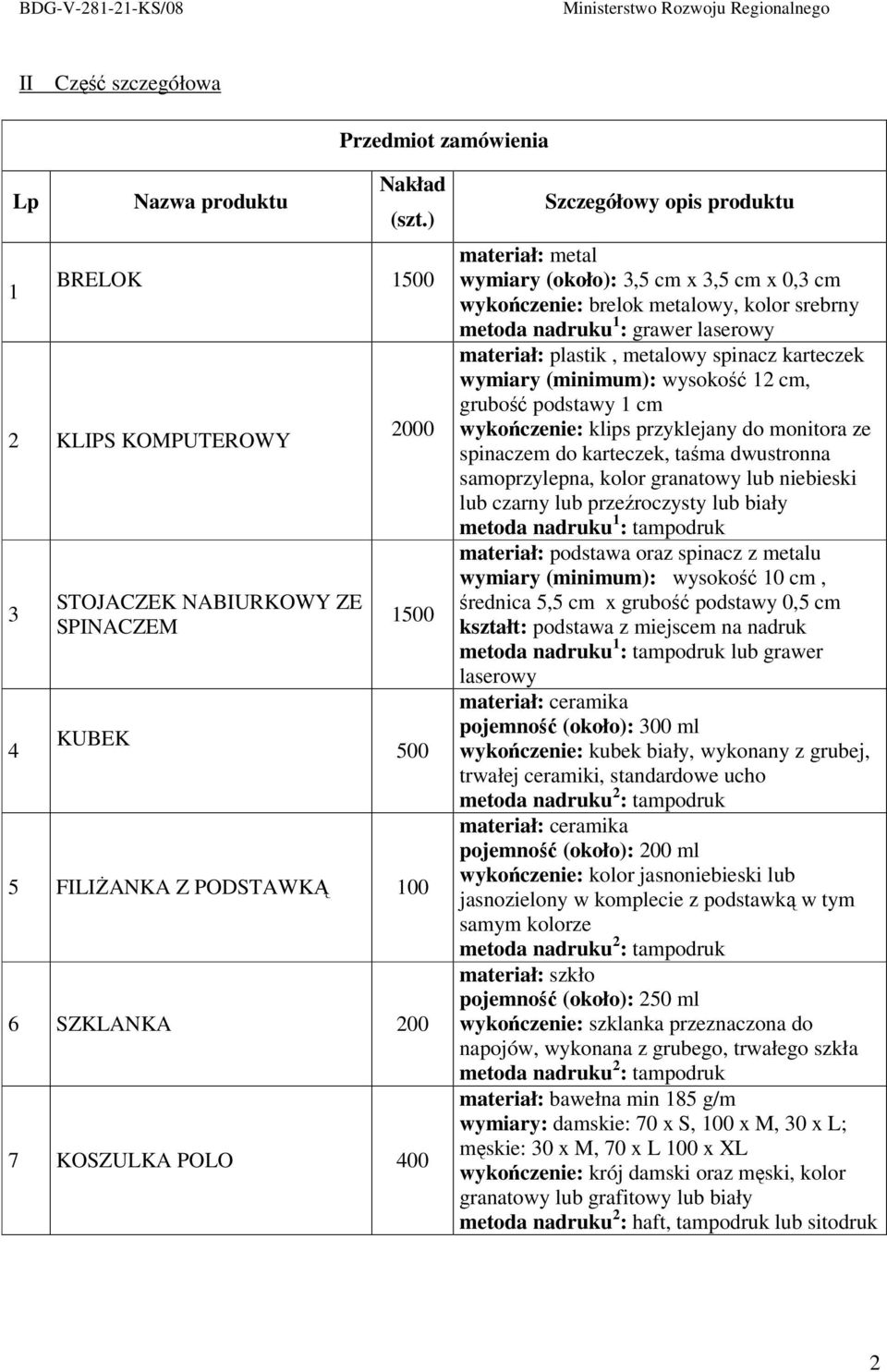 wymiary (około): 3,5 cm x 3,5 cm x 0,3 cm wykończenie: brelok metalowy, kolor srebrny metoda nadruku 1 : grawer laserowy materiał: plastik, metalowy spinacz karteczek wymiary (minimum): wysokość 12