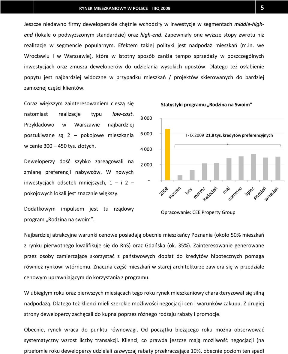 poszczególnych inwestycjach oraz zmusza deweloperów do udzielania wysokich upustów.