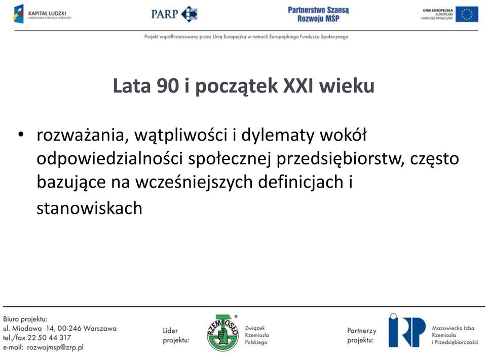 odpowiedzialności społecznej