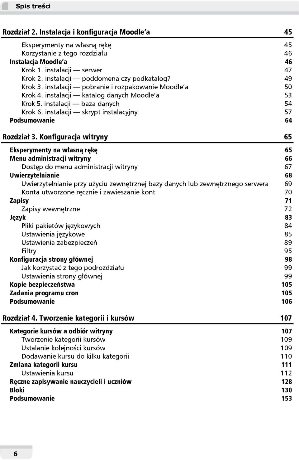 instalacji skrypt instalacyjny 57 Podsumowanie 64 Rozdział 3.