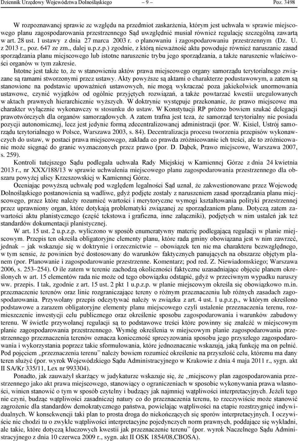zawartą w art. 28 ust. 1 ustawy z dnia 27 marca 2003 r. o pl